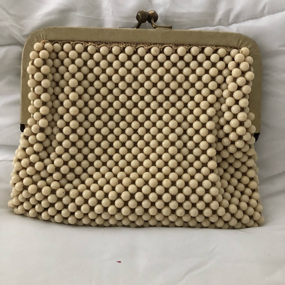 Beaded clutch bag